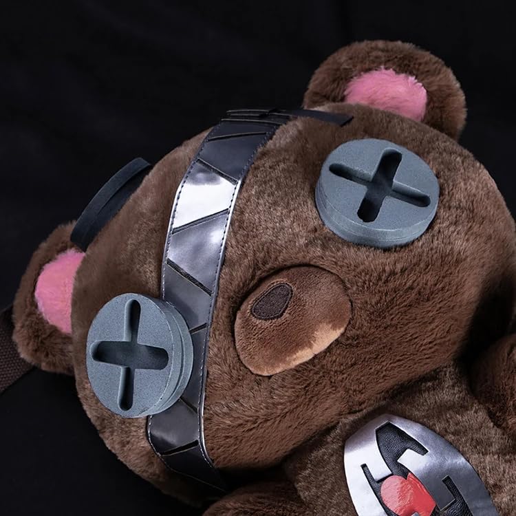 Cosplay Plush Bear Backpack Shoulder Bag Anime Game Maidservant Costume Props Merch4