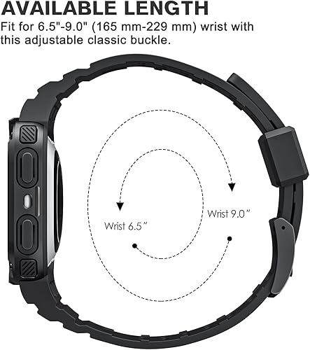 Miniatura 6 de Fintie Bandas con funda compatible con Fitbit Versa 4321  Versa LiteFitbit Sense 2  Sense, correa protectora resistente para hombre