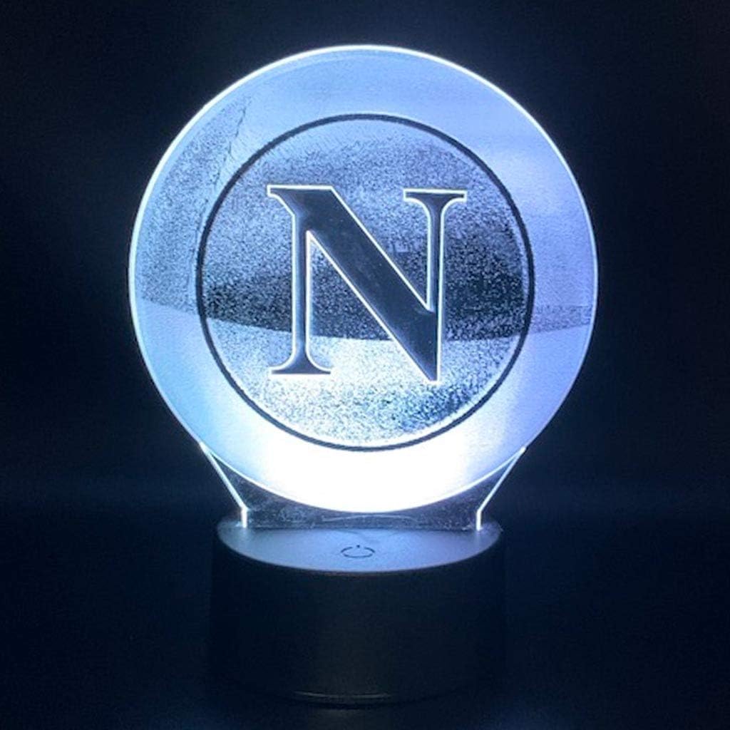 LED-Lampe mit Wappen Neapolitanischer Fan-Nachtlicht Nachttischlampe Tisch Schreibtisch Dekoration Kinderzimmer Fanartikel Neapel