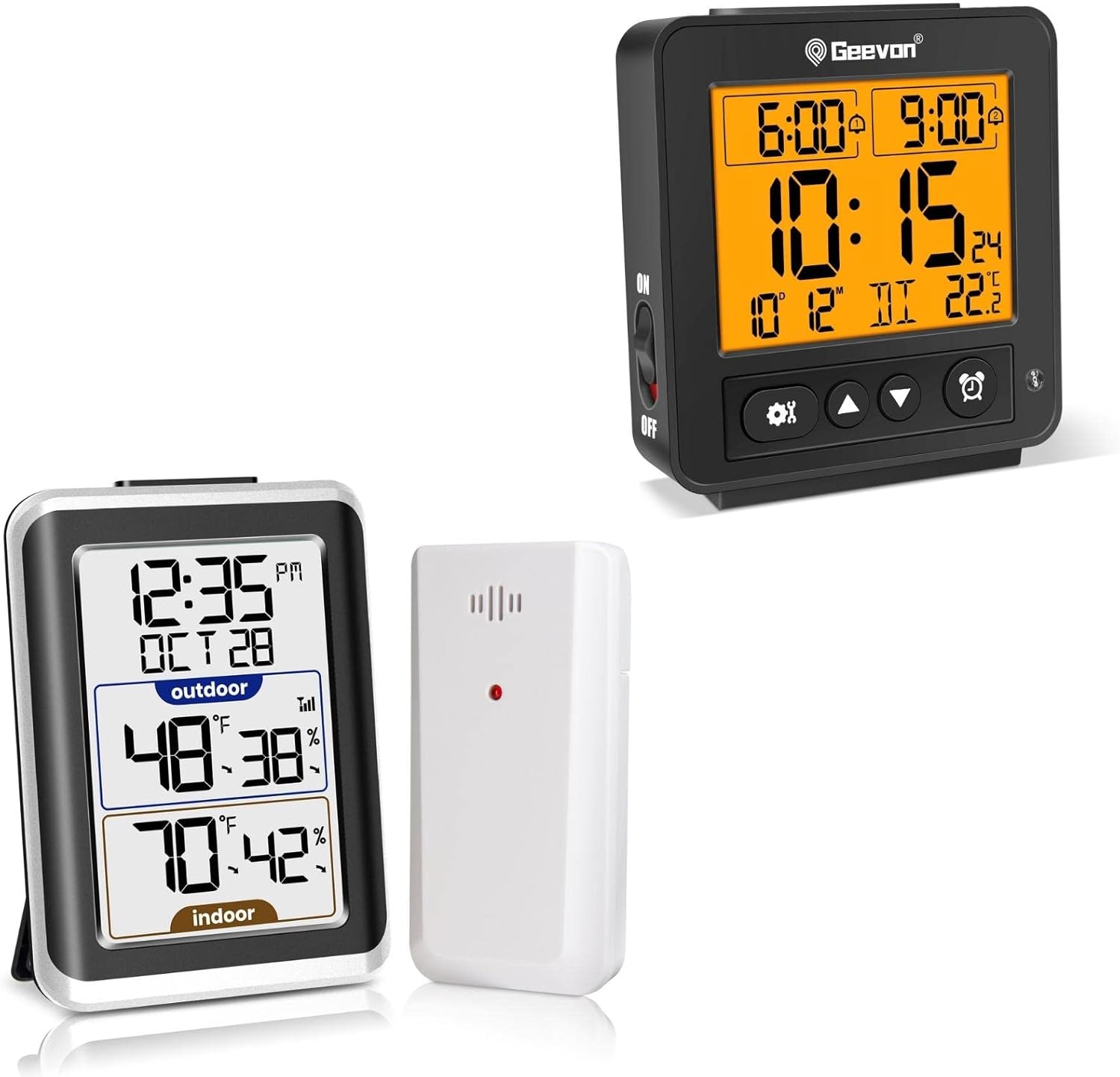 Geevon Digital Atomic Alarm Clock with Auto/8s Backlight