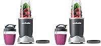 Vista 12 de nutribullet Personal Blender,Shakes,Smoothies,Food Prep,and Frozen Blending,24 Ounces,600 Watt,Gray,NBR-0601WM,(Pack of 2)