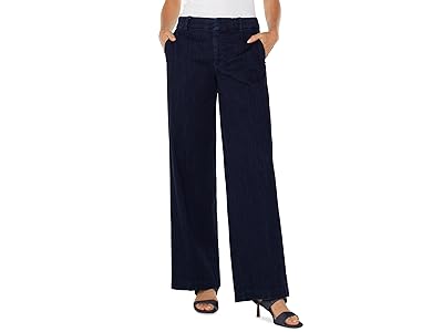 Liverpool Los Angeles Kelsey Wide Leg Trouser w Inner WB Trim 31 Inseam Women