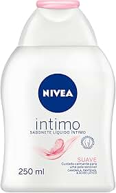 NIVEA Sabonete Líquido Íntimo Suave 250ml, Limpeza Delicada, Mantém pH Natural, Extrato de Camomila, Cuidado Calmante, Uso Diário
