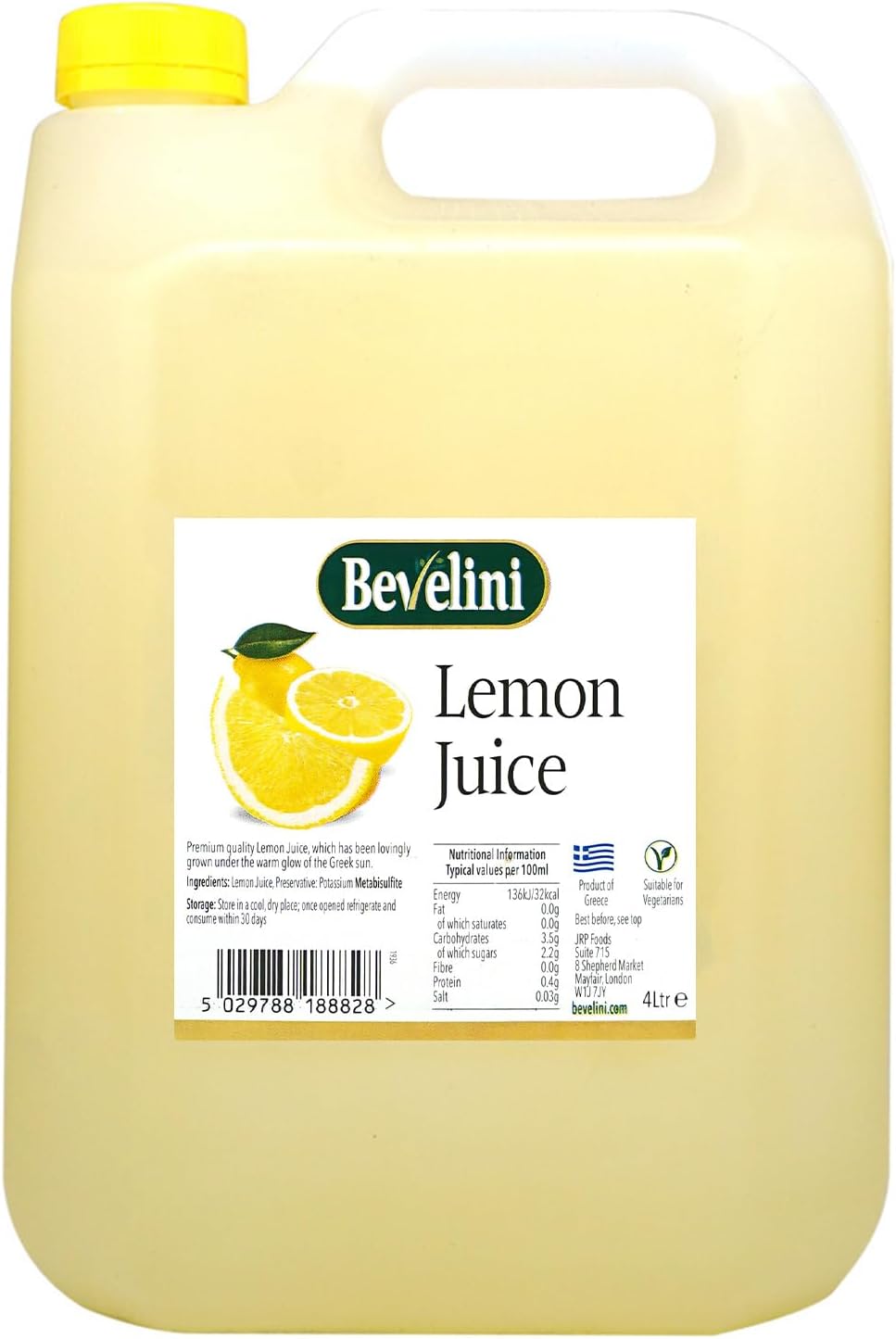 Lemon Juice, 4 Litre