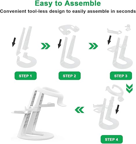 Miniatura 5 de NexiGo VR Stand with Controller Holder VR Headset Display Stand and Controller Mount Station for Oculus Quest 12 Oculus Rift S Oculus Rift White