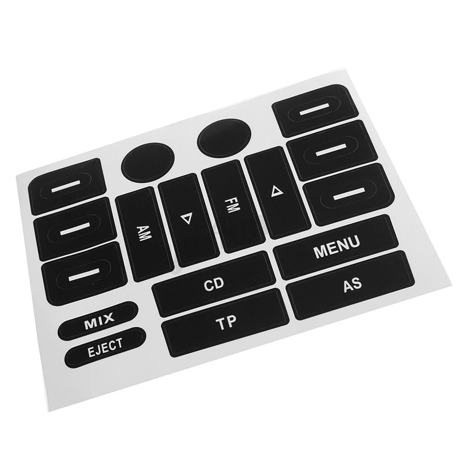 Wsbojxth One Color Repair Patch Compatible With Vw For Golf Mk5 For Passat Car Accessories Radio Button Repair Sticker Decals Car Fm Radio Button Repair Decals Stickers