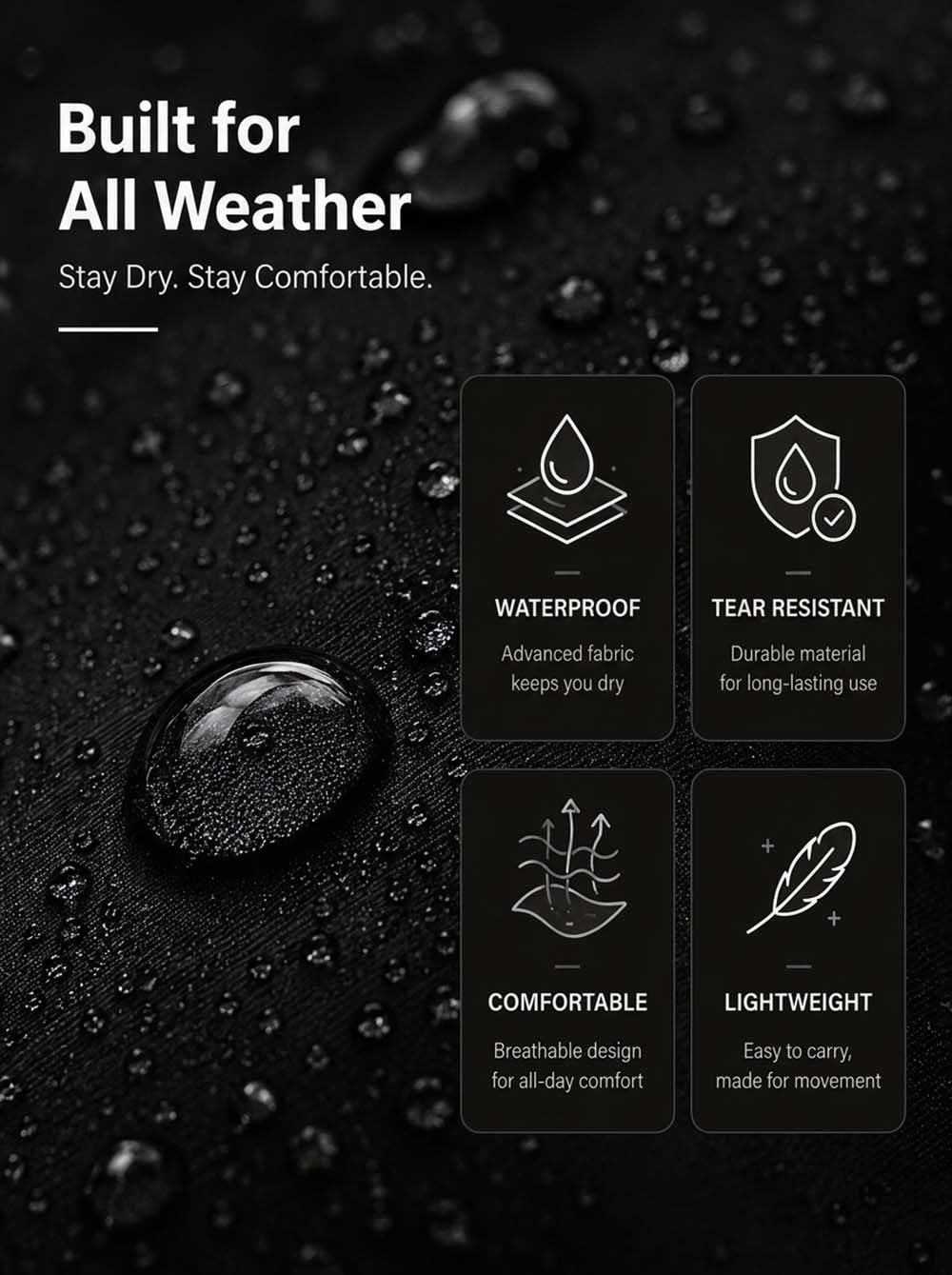 Lymio men raincoat || raincoat set for men || raincoat for men (Raincoat) (2XL, Black) 4