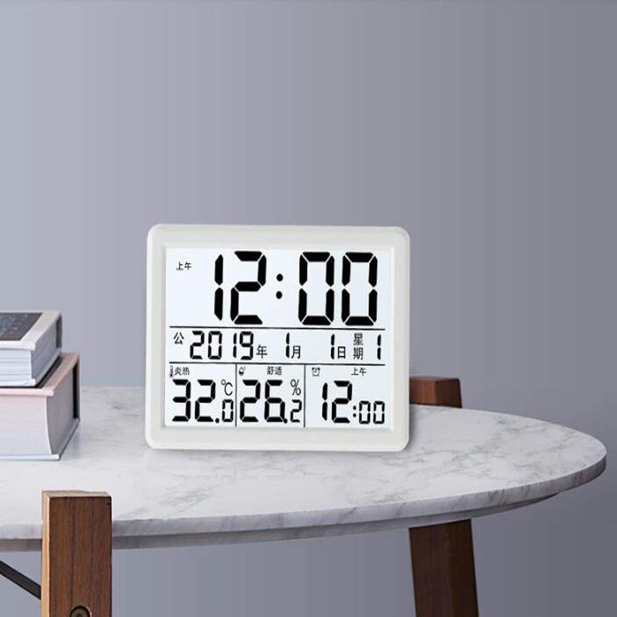 XINGYU Thermomètre et hygromètre de Charge, Thermomètre Domestique d'intérieur, Thermomètre numérique d'intérieur de Haute précision pour Chambre de bébé, Luminosité Lumineuse intelli