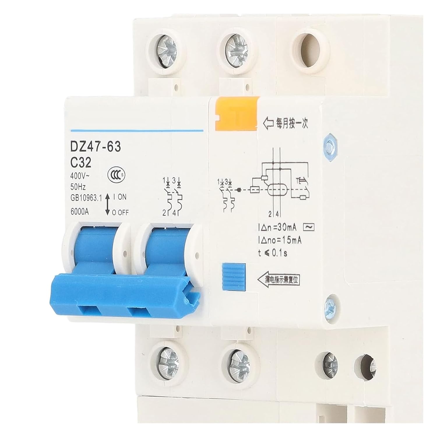 Ground Fault Circuit Interrupter, 2PN from Leakage Sensitive Small Breaker Avoid Accidents for Engineering