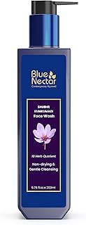 Kumkumadi Brightening Face Wash with Saffron for Women & Men | Sulphate free Anti Pimple Face Cleanser (200 ml)