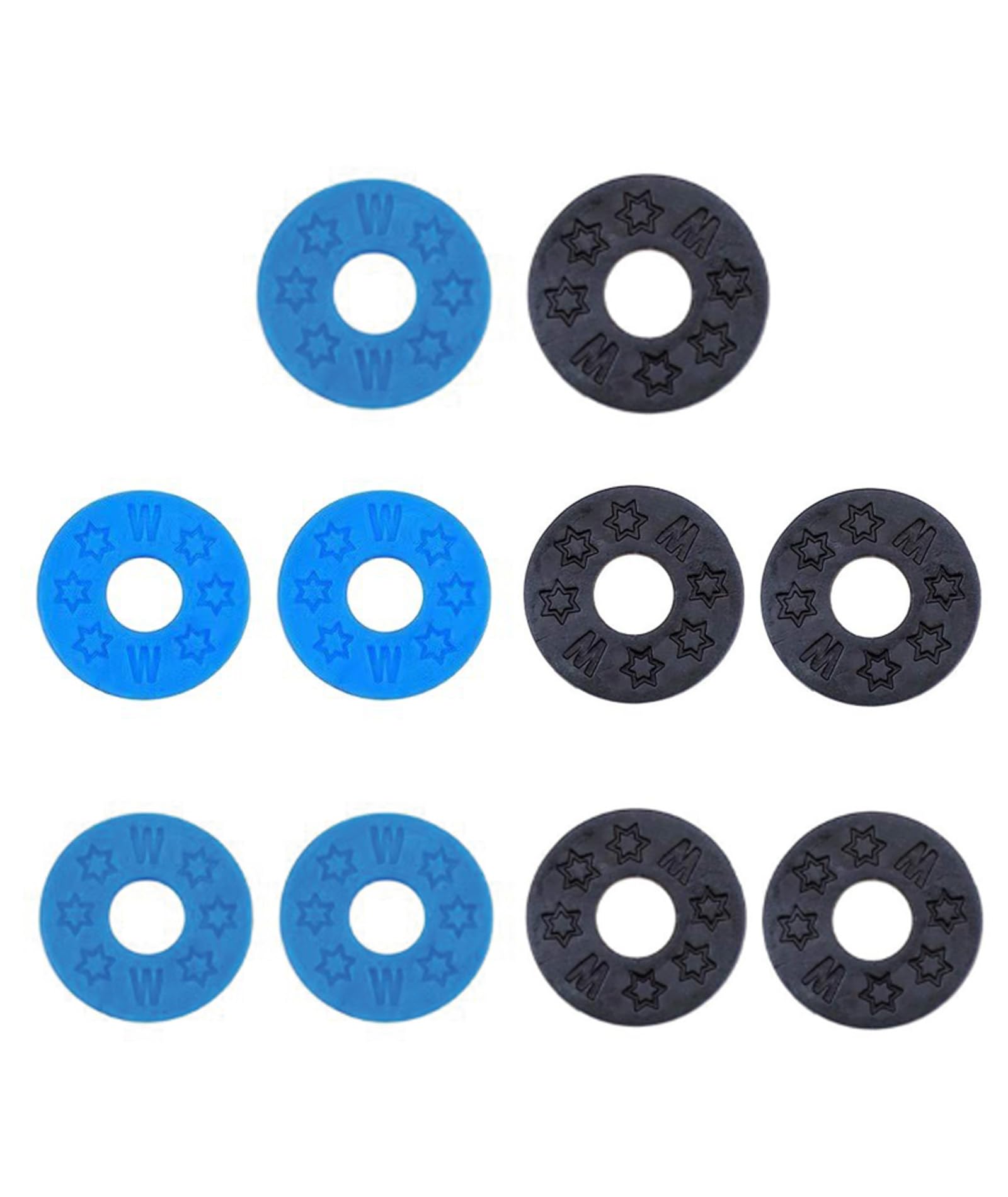 10 Pcs Guitar Strap, 0.98 * 0.39 * 0.11in Guitar Strap Lock, Anti-Slip Strap Lock Washer for Guitar and Bass, Prevents Strap Slippage During Performances, Blue And Black-image-44