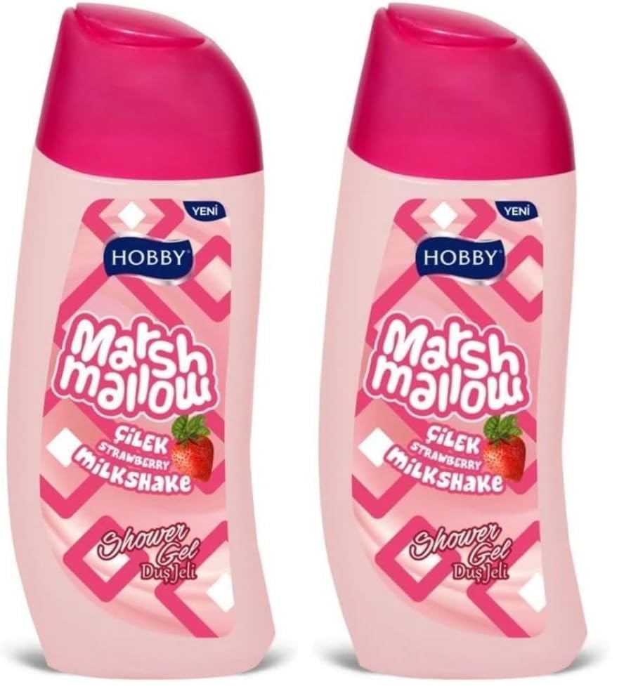 Hobby Marshmallow Bw Strawberry 500ml 2li paket