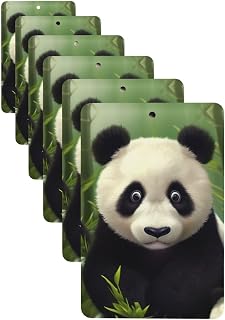 6Pcs Car Air Fresheners Cards Cute Animal Hanging Fragrance Scented Cards Lasting Scent Car Aromatherapy Tablets Auto Rearview Mirror Pendant for Wardrobe Shoe Cabinet