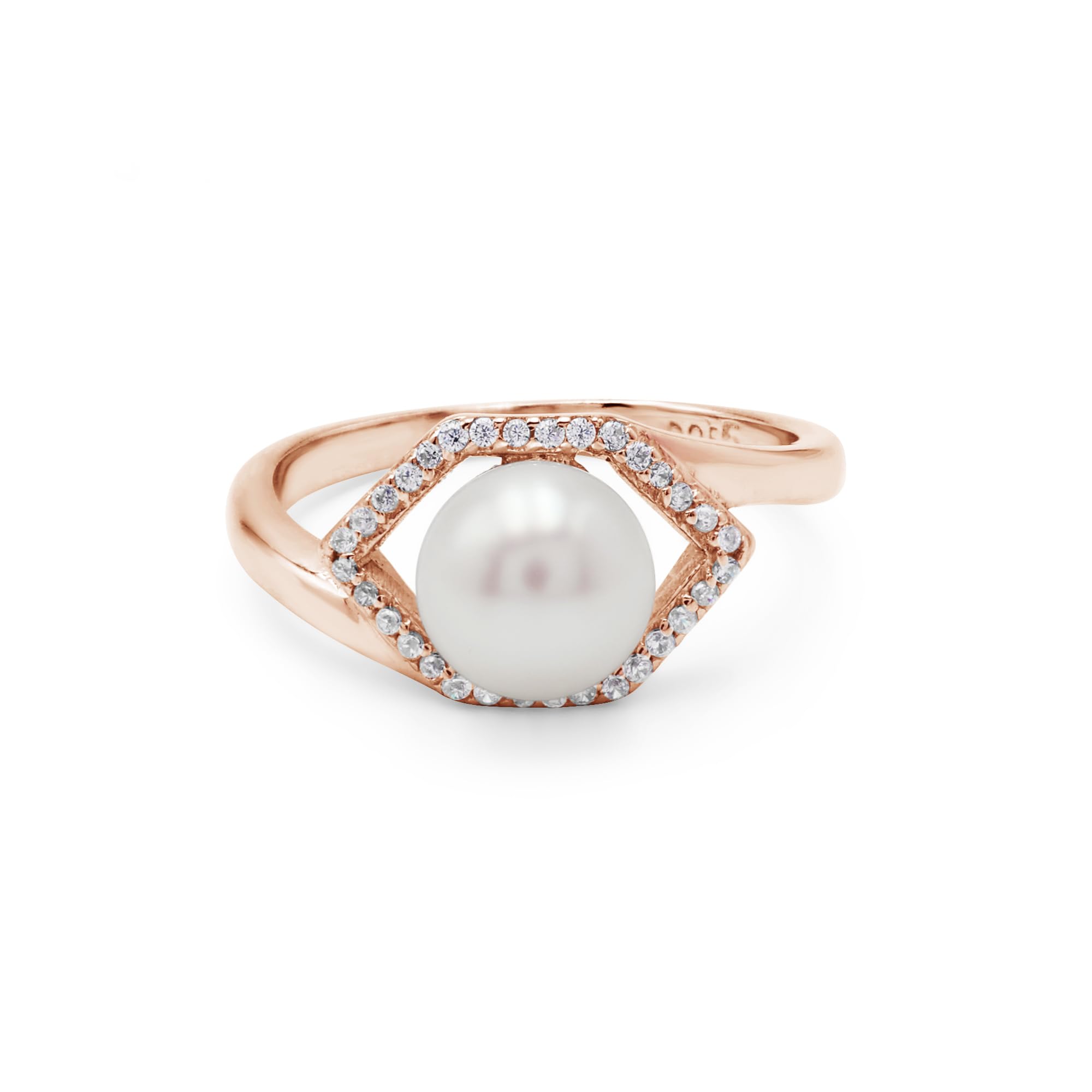 Bague bypass perle topaze en argent véritable : un bijou unique sans risque d'irritation - 4