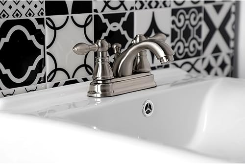 Miniatura 2 de Kingston Brass KB2601ACL American Classic - Grifo de baño central de 4 pulgadas, alcance de boquilla de 4 pulgadas, cromo pulido