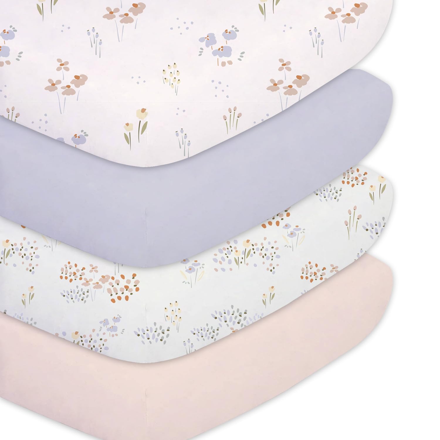 Little Grape Land Cot Bed Fitted Sheets 140 x 70 cm (4 Pack) — image 1