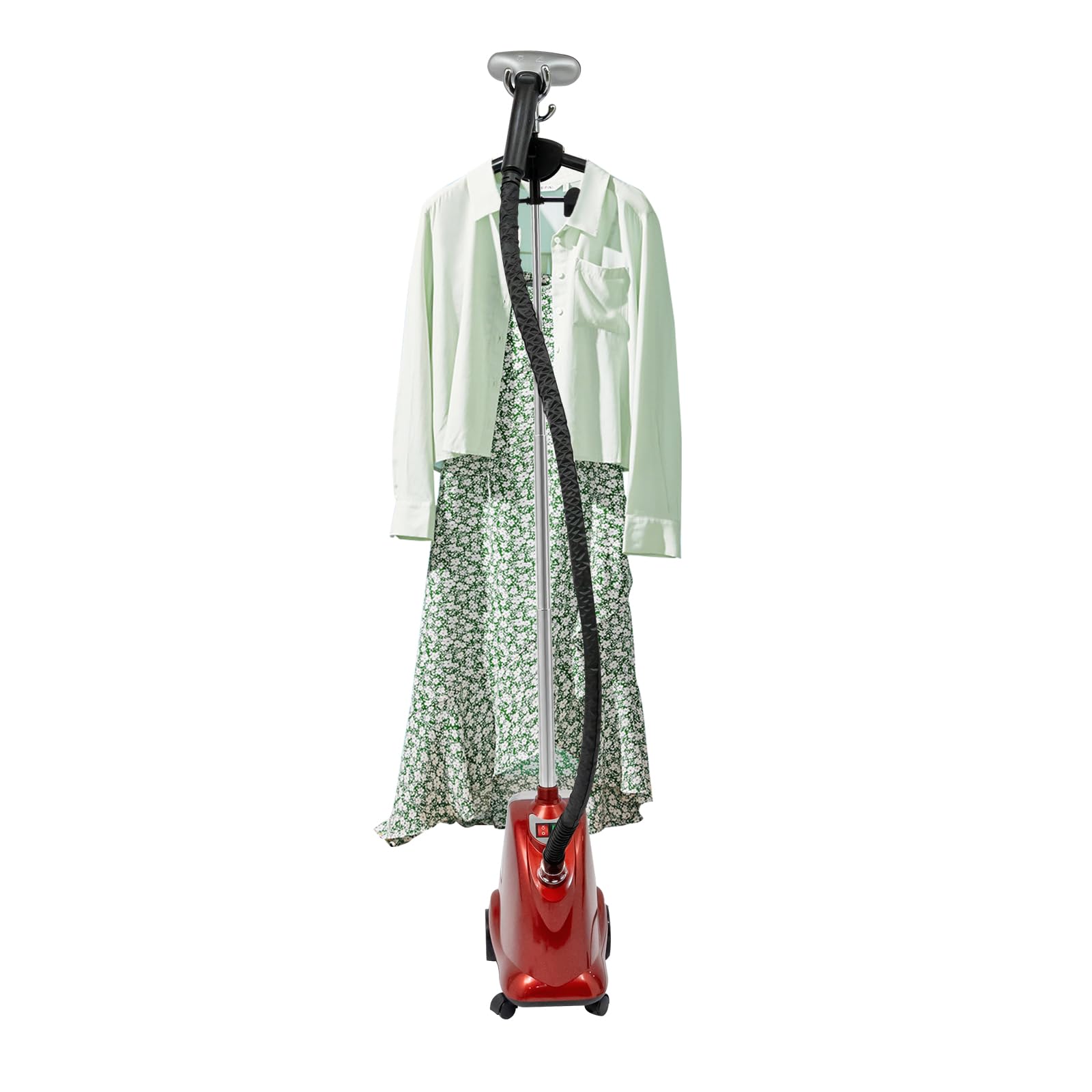 1800W Steam Hanging Press, Clothes Vertical Steamer, Roller Vertical Clothing Steamer, Three Adjustable Ironing Machine