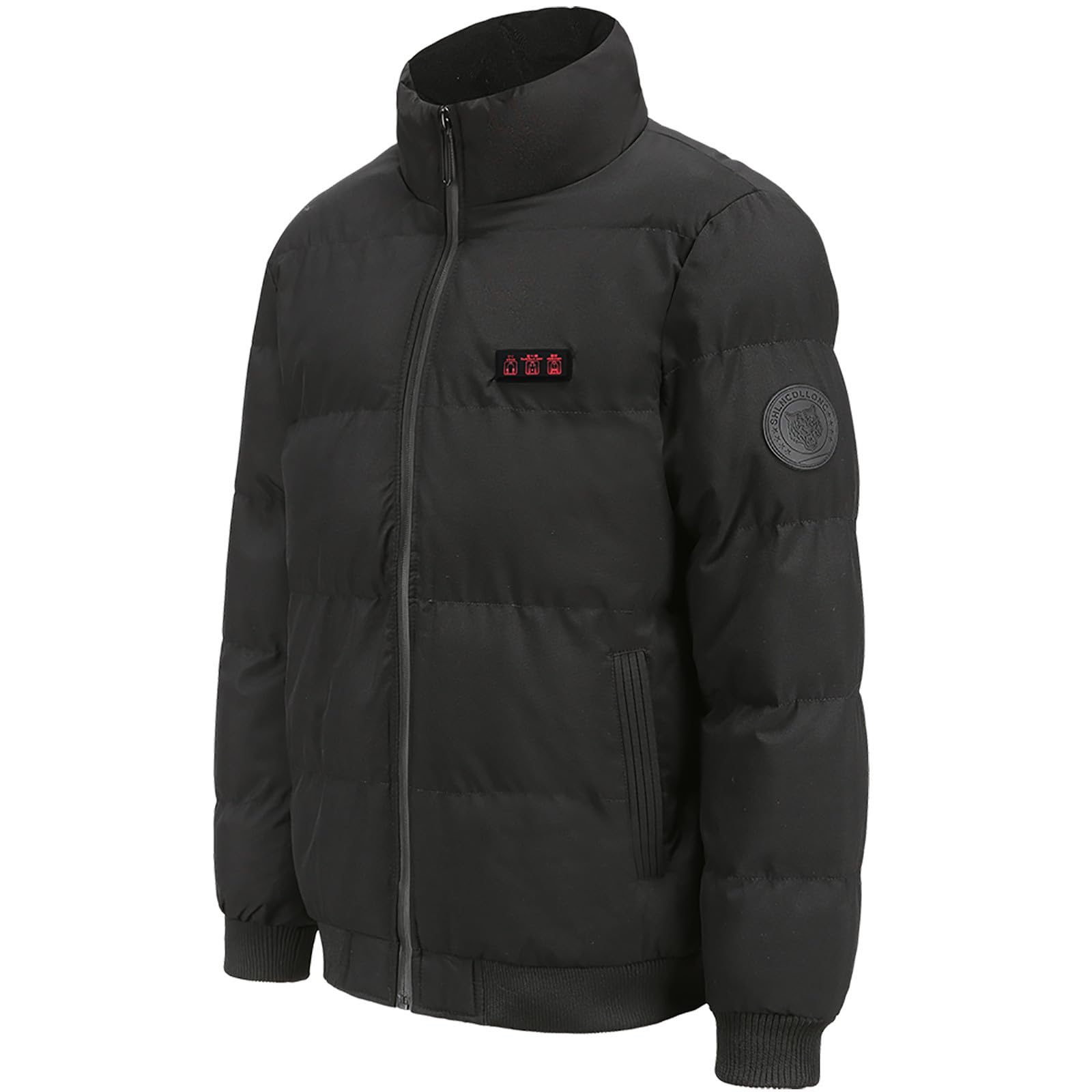 Abrigo Calefactable Hombre Abrigo con Capucha con Calefacción, Chaqueta con Calefacción for Hombres y Mujeres Ropa de Plumón Calefactor de Invierno, Caza y Esquí Chaleco 7 Zonas de Calentamiento