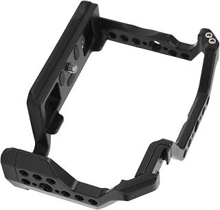 Gaiola de câmera para Fuji X‑S10, gaiola de câmera de liga de alumínio, vedação antiderrapante, liga de alumínio, fácil de usar para câmera
