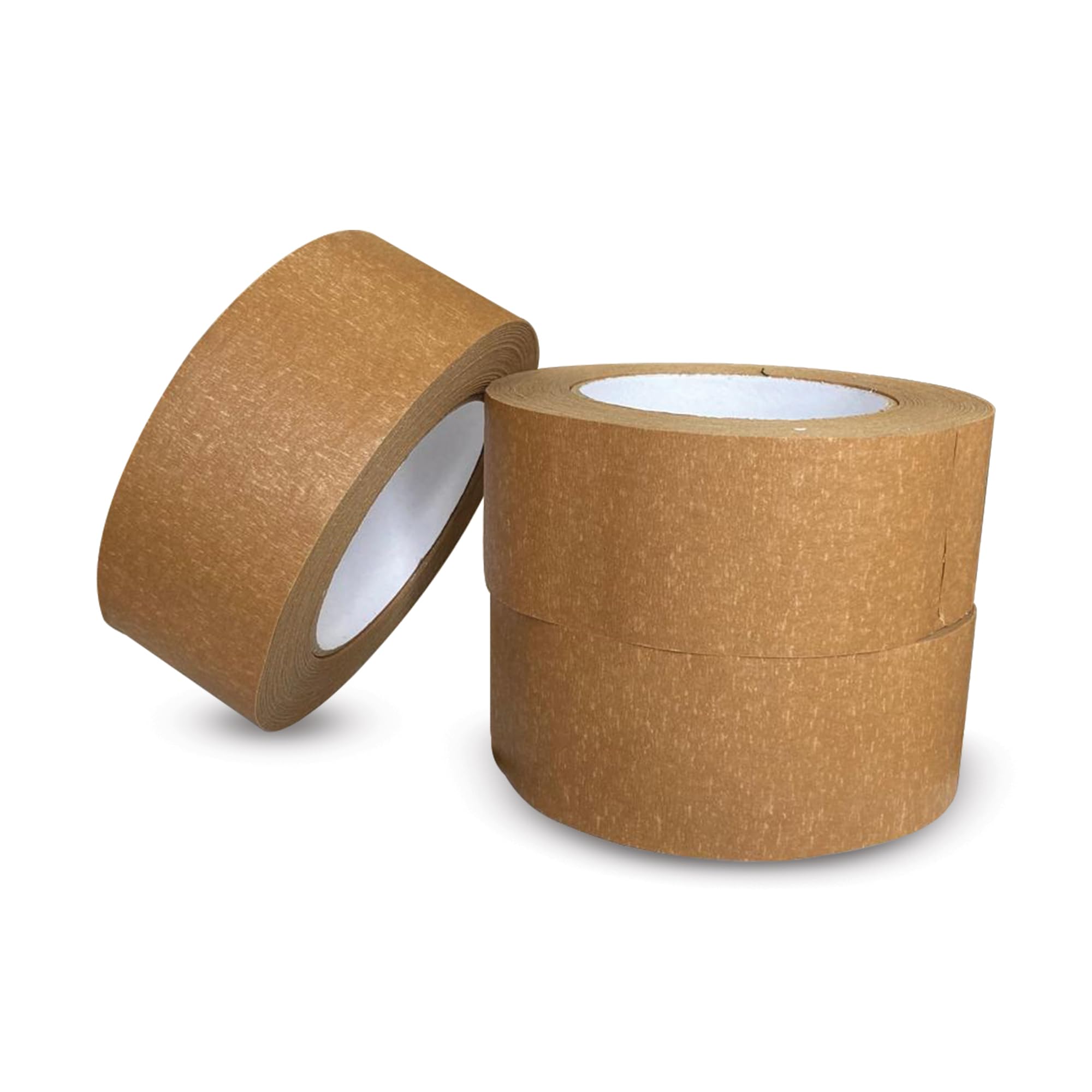 JeeJaan® 3 Rolls of Brown Paper Tape 50mm x 50m Heavy Duty Kraft Tape for Packaging Sealing Boxes and Parcel Wrapping Eco-Friendly Strong Adhesive Recyclable for Packing and Storage Use