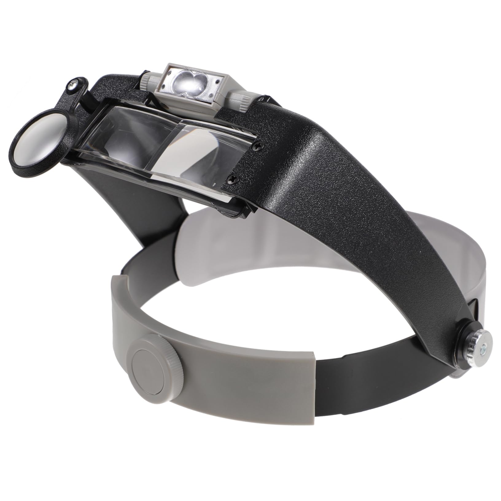 Beaupretty 1Set LED Magnifier with Headband for Maintenance Durable Lens for Viewing for Cross Stitch Reading and Repairs