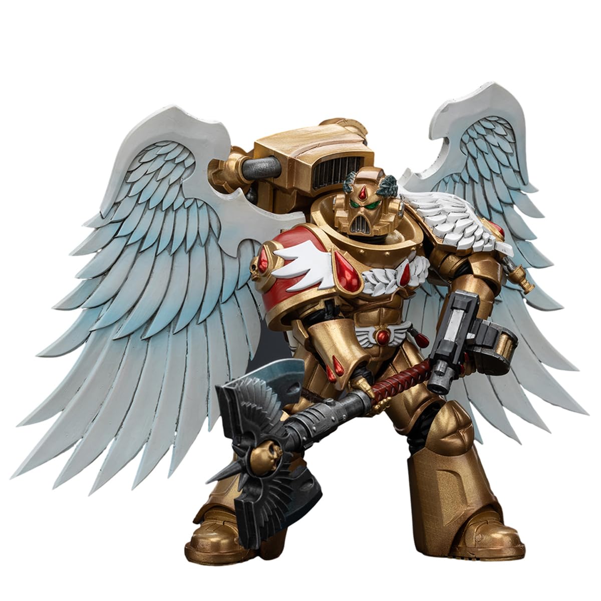 HiPlay JOYTOY Warhammer 40K Series, Blood Angels: Sanguinary Guard With Encarmine Axe, 1/18 Scale Collectible Action Figure JT6250