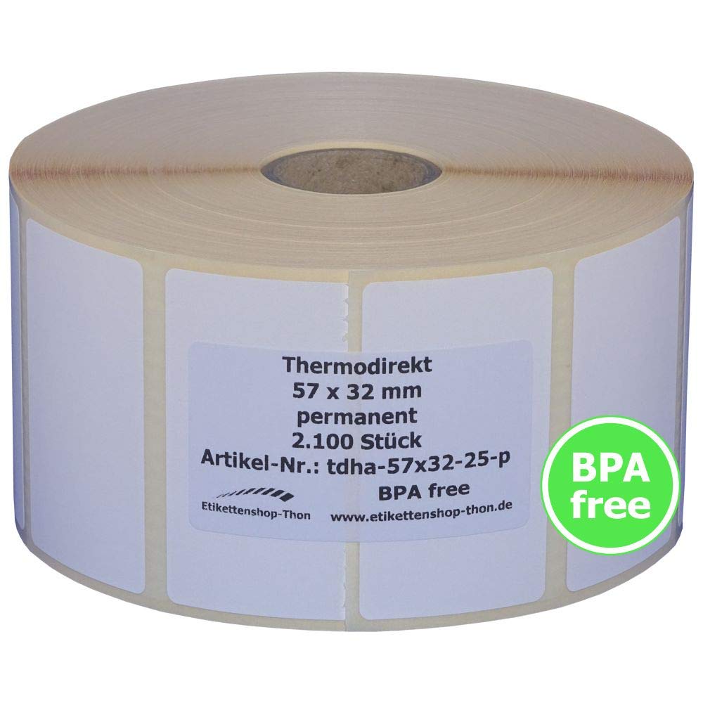 Rollo Etiquetas Adhesivas 10 Etiquetas Térmicas Con Perforación En Rollo, 100 X 150 Mm, 5000 Unidades, Manguito De 25 Mm, Adhesivo Permanente Etiquetas Térmicas 100 Mm