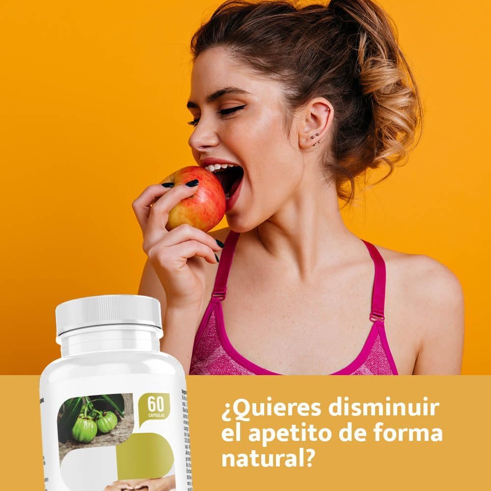 Cápsulas Naturales para el Control de Peso - Con Garcinia Cambogia | Berberis Vulgaris y Morus Alba - Efecto Saciantee - ayuda A promover una pèrdida de peso saludable- 3 BOTES -SANACAPS