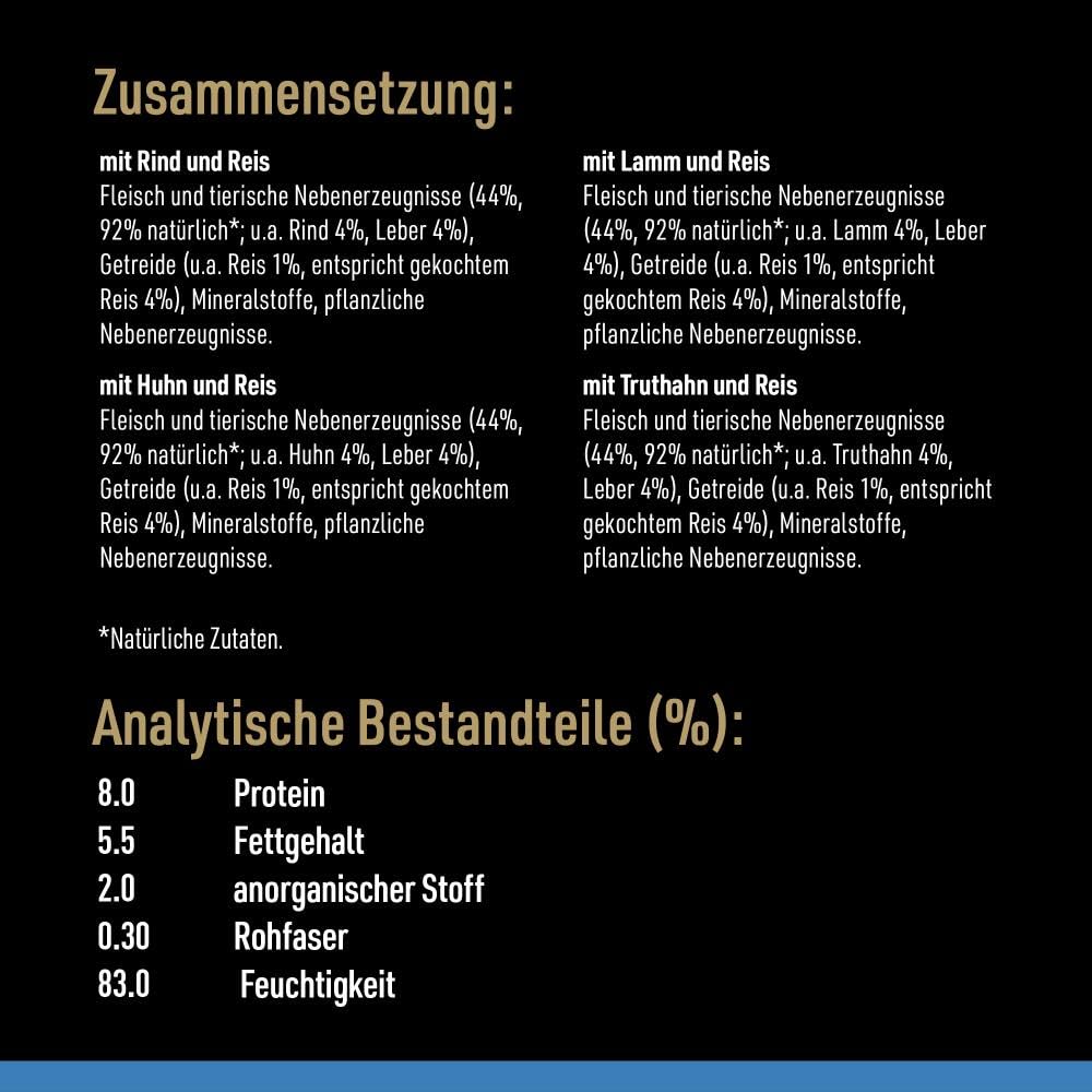 Cesar Selektion in Gelee Premium Hunde Nassfutter für Senior 10+ im Portionsbeutel Getreidefrei mit Superfoods in 4 Varietäten Megapack 40x100g