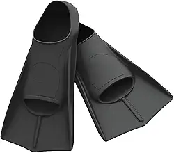 Pé De Pato Para Natação Adulto – Nadadeira Curta de Borracha Tamanhos M L XL Unissex