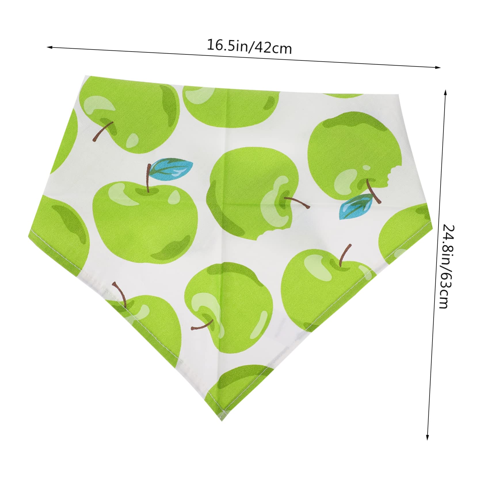 Sosoport 15pièces Bandanas pour Chiens Et Serviettes avec Motif De Fruits Évitent La Et Eau Confortables Et pour Animaux De Moyenne
