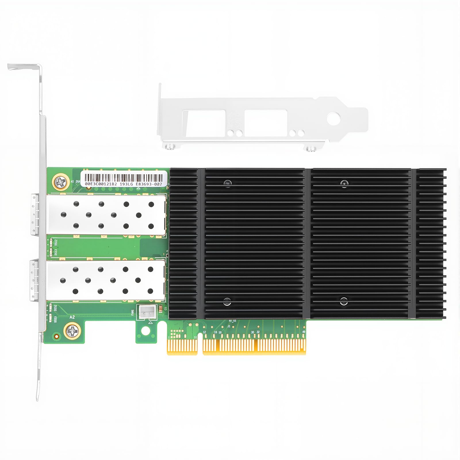 25 GbE Dual Port SFP28 karta sieciowa, do MCX4121A-ACAT, z chipsetem ConnectX-4 LX, ulepszony duży zbiornik grzewczy dla doskonałego chłodzenia, PCIe 3.0 x8, RDMA RoCE, SR-IOV