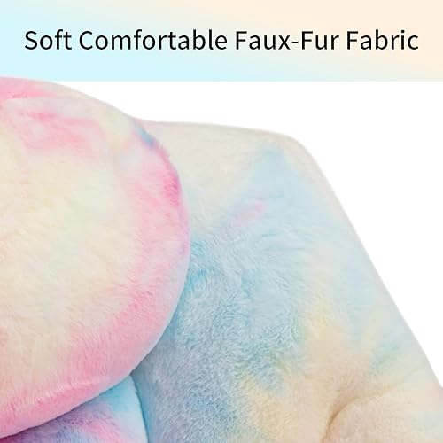 Miniatura 13 de HollyHOME - Silla perezosa grande de tela para sala de estar, silla de lectura, acogedora silla de descanso con reposabrazos, sofá de ocio, color