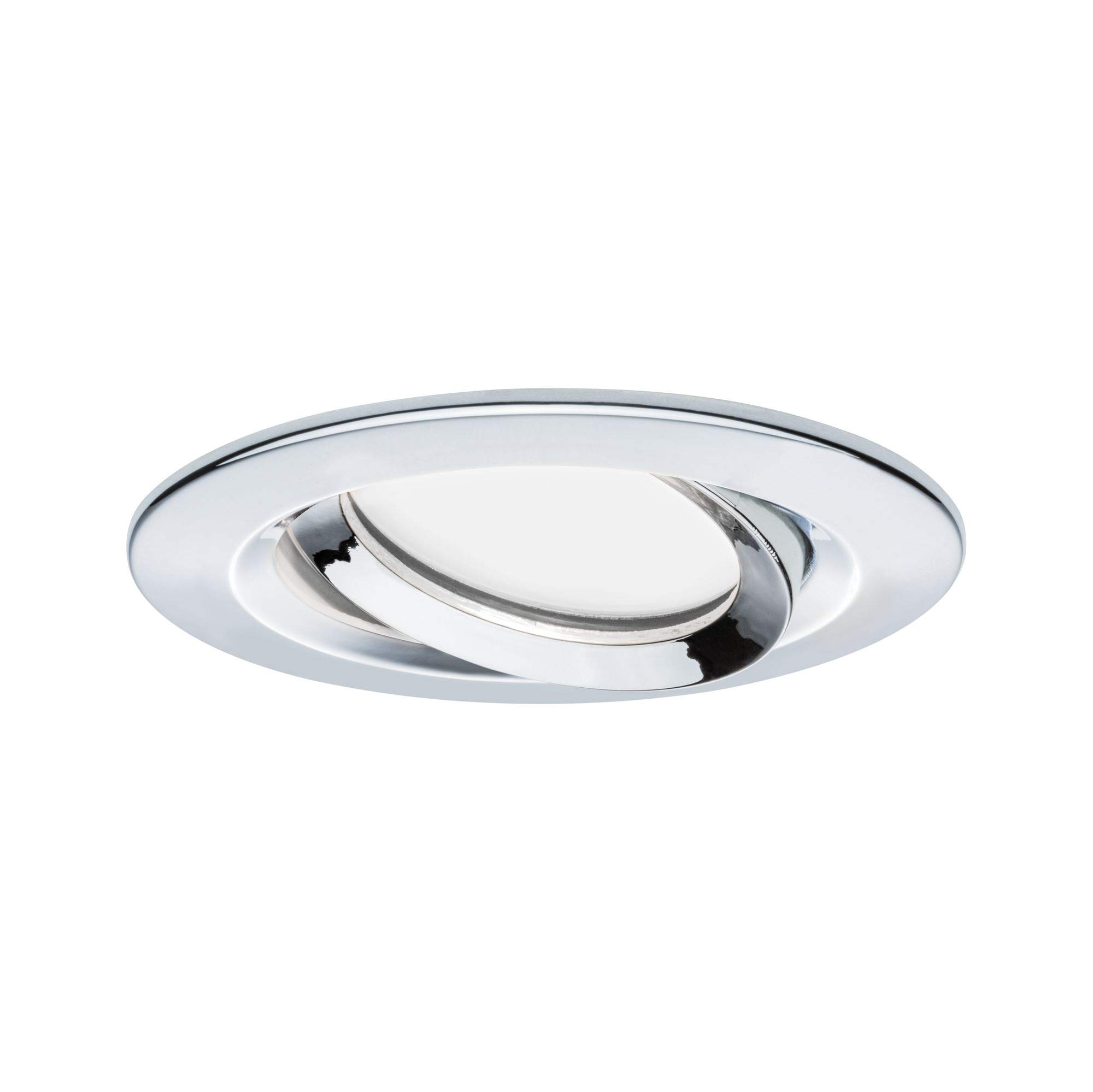 Paulmann 93684 Luminaria empotrable LED Nova Plus, juego de 3, redonda, orientable, 3x6,8 W IP65 reg., foco empotrable, cromo, Spot, aluminio 2700 K