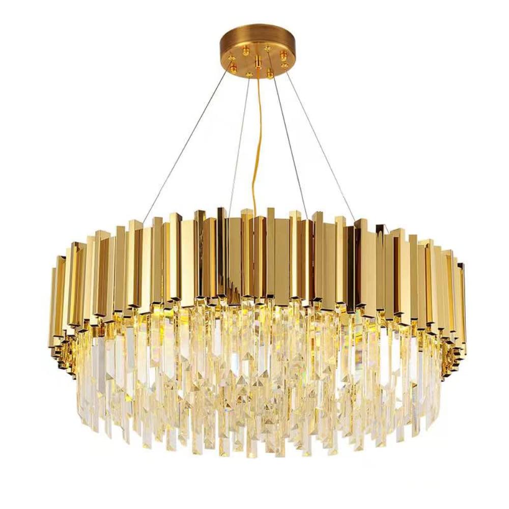 Buy Modern Crystal Chandeliers Gold Chandelier,12 Lights 31.5”Large