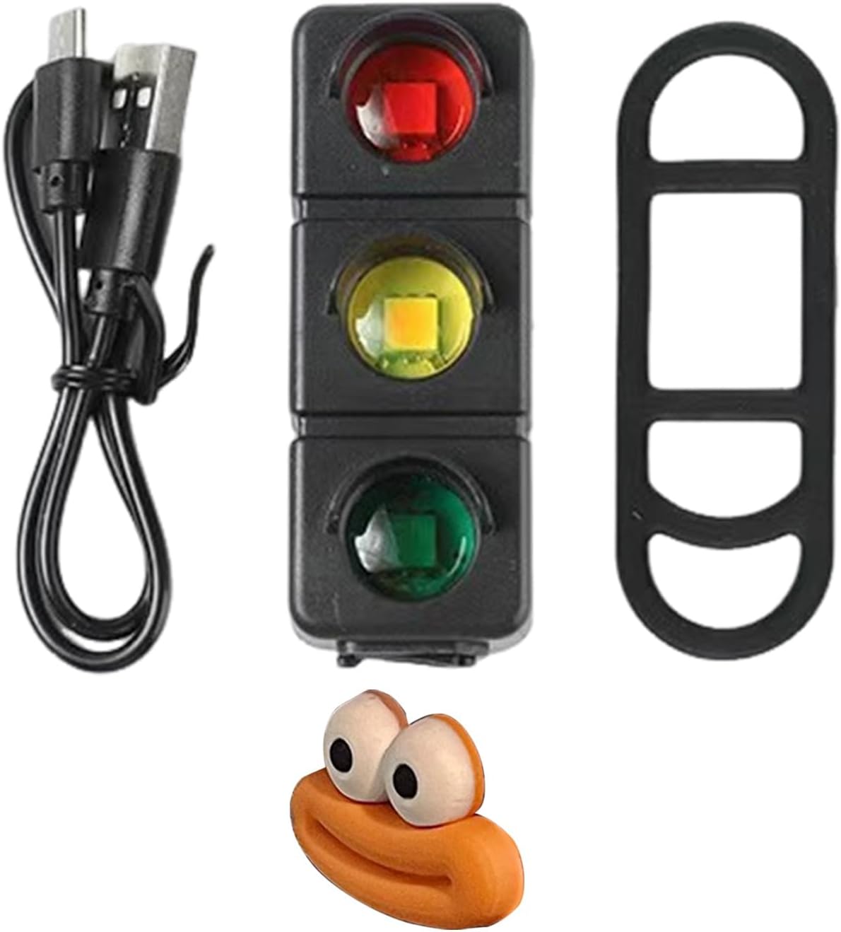 Multicolor USB Bike Tail Light 7 Modes Warning Lamp for Kids Bicycles Helmets Mountable Backpacks Safety LED Light