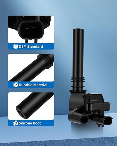 Miniatura 2 de ECCPP UF378 8 bobinas de encendido con 16 bujías de iridio para Chrysler para Dodge para Jeep Magnum Gran Cherokee 300 UF378