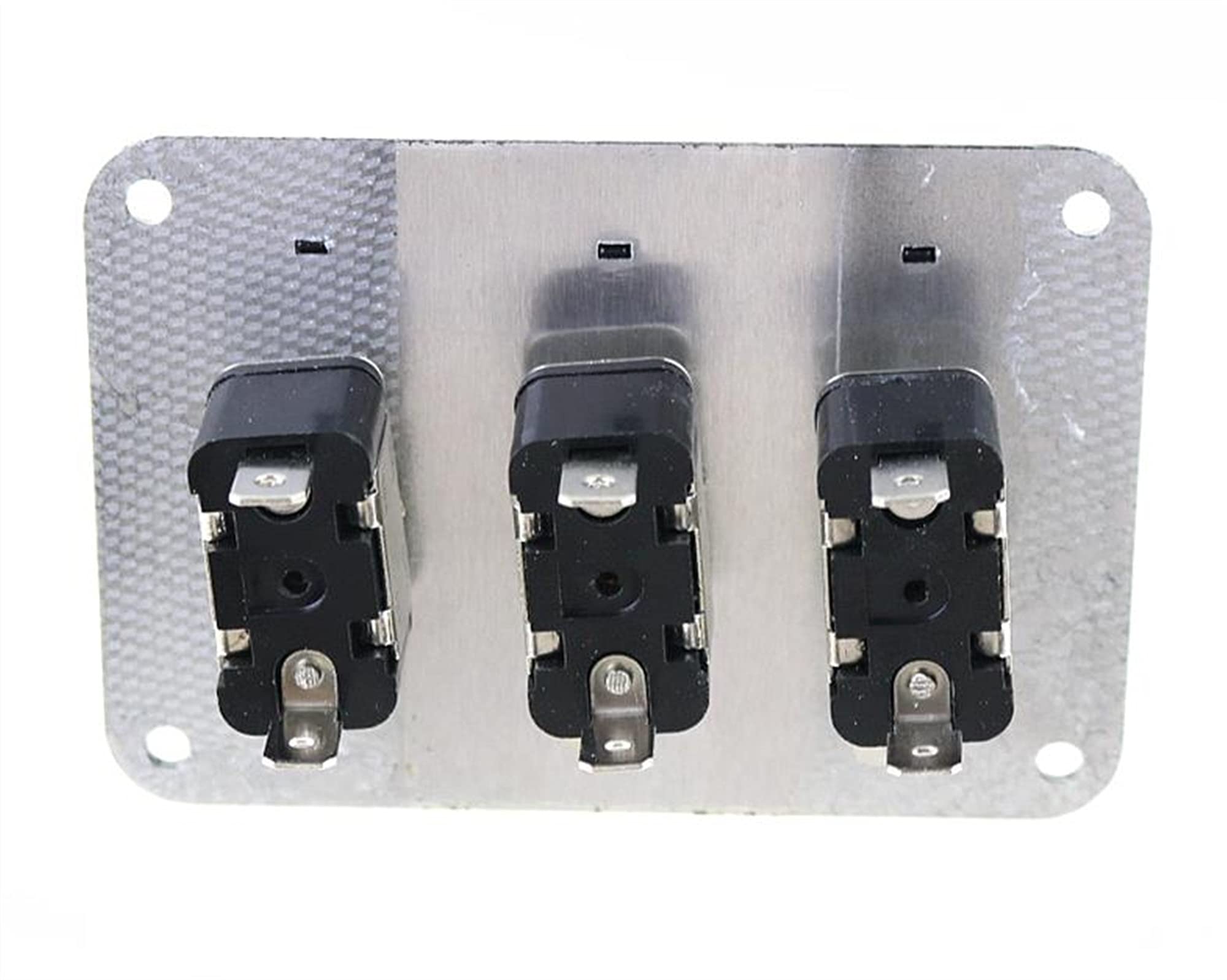 Kippschalter Weiß DC12V-20A LED-Anzeigeschalter Kombinationsschalter Carbonfaser-Oberflächenscheibe