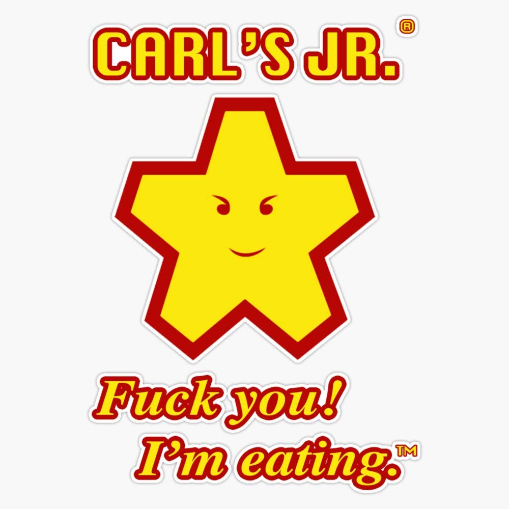 Carl'S Jr. Sticker Vinyl Bumper Sticker Decal Waterproof 5"