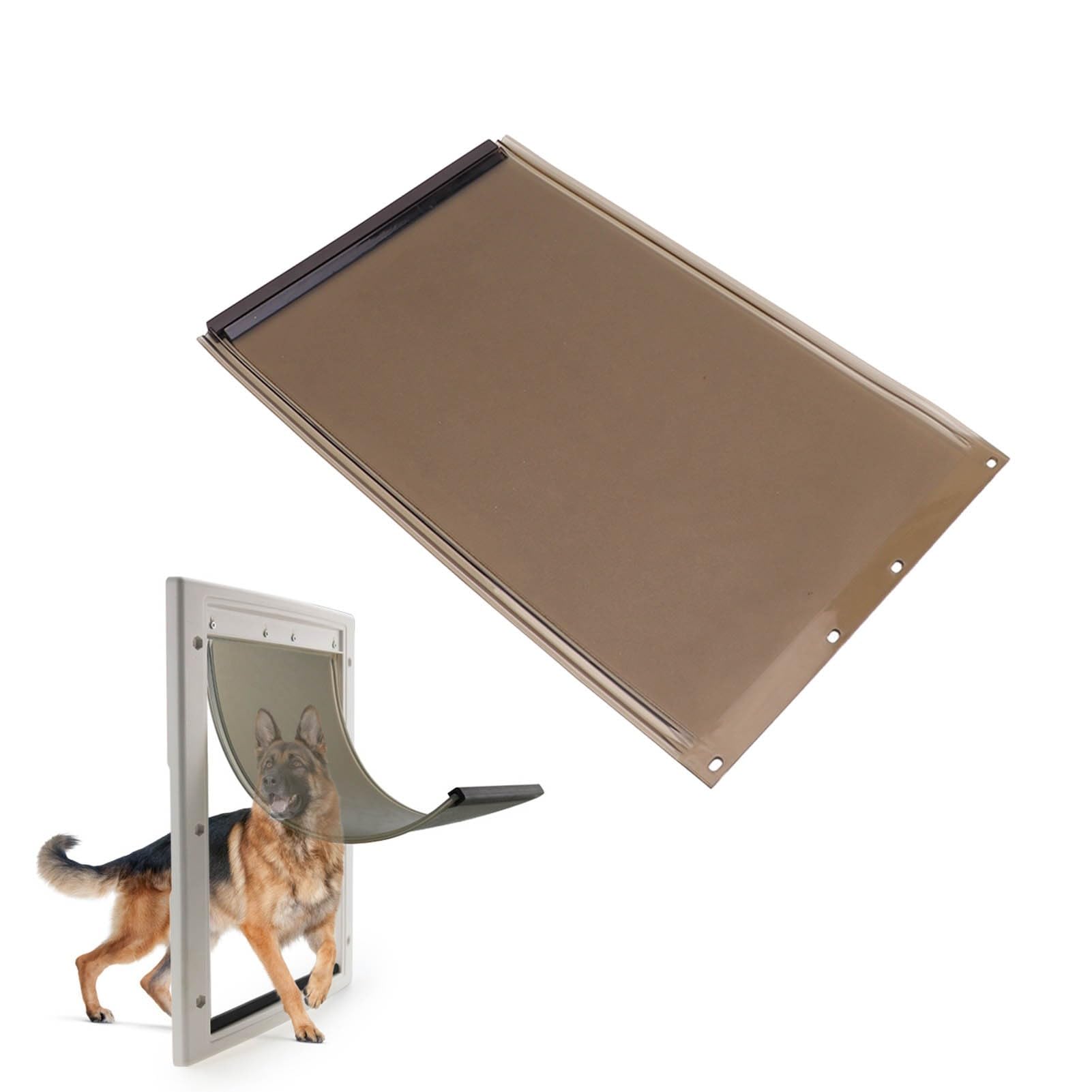 Chien et Chat Freedom Résistant aux Chocs Rabat de Remplacement de Porte pour Chien en TPU