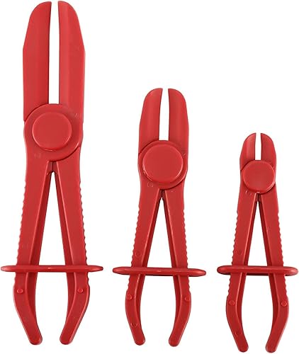 Miniatura 3 de BTSHUB 3 alicates de abrazadera de manguera flexible, alicates de línea, herramienta mecánica para mangueras de freno, mangueras de combustible,