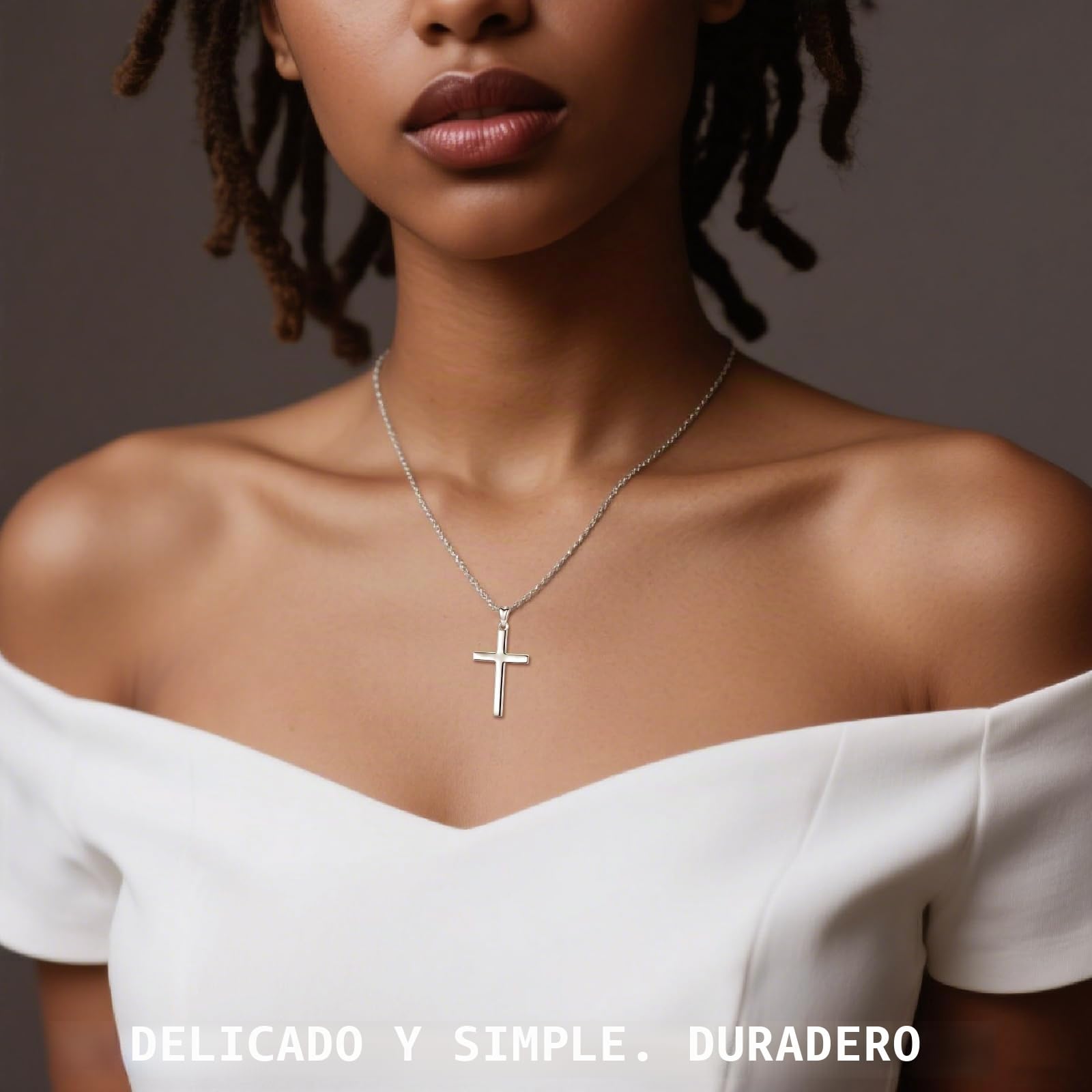 CELESTIA Collar Cruz de Caravaca Plata de Ley 925 Mujer Colgante Oro Hombre Crucifijo Joyas Regalo para Mujer Hombres
