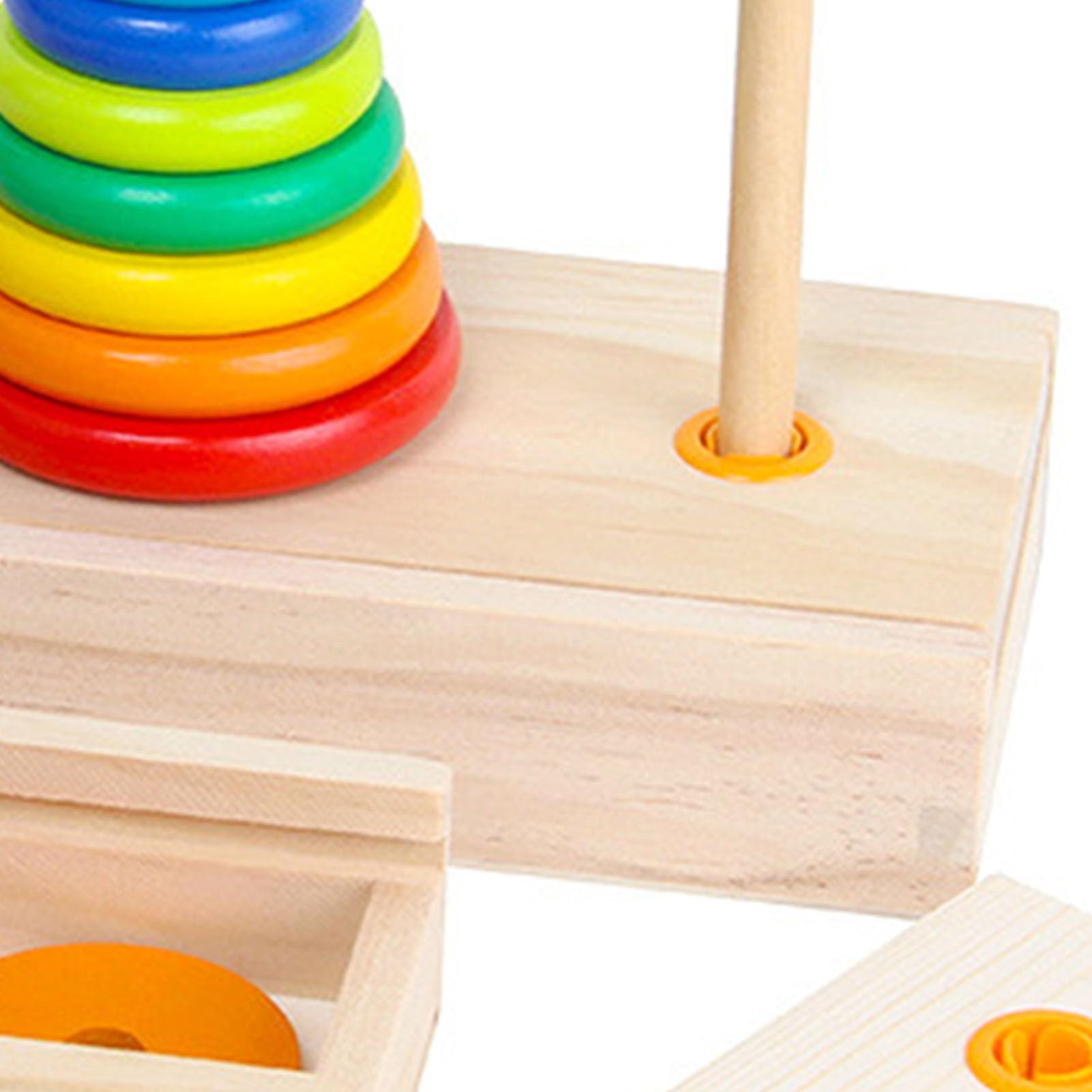Torre De Hanoi De Madera Con 10 Anillos – Rompecabezas Lógico Con Caja De Almacenamiento, Para Niños Y Adultos