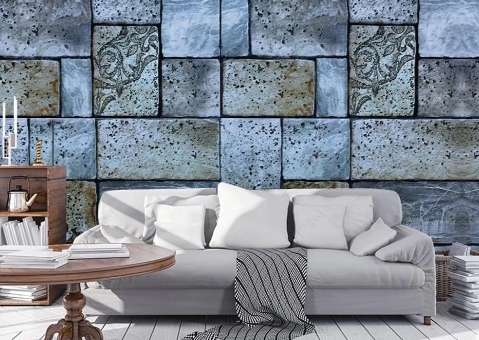 Papier peint intissé rétro pop 150x105 cm pour décoration murale de salon