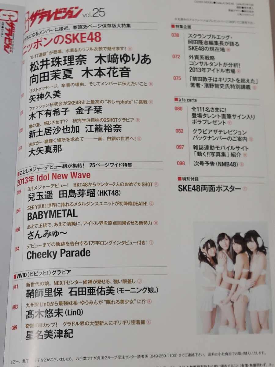 SKE48 中吊りポスター ヤングチャンピオン 木本花音 松井玲奈 松井珠理奈 SKE48 - 【松井珠理奈.木崎ゆりあ.木本花音両面BIGポスター付録