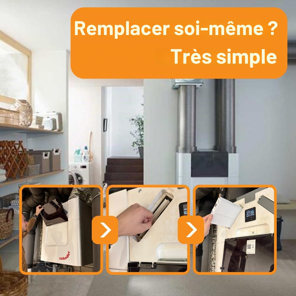 KWL Filtre à air pour Zehnder ComfoAir Q 350/450/600