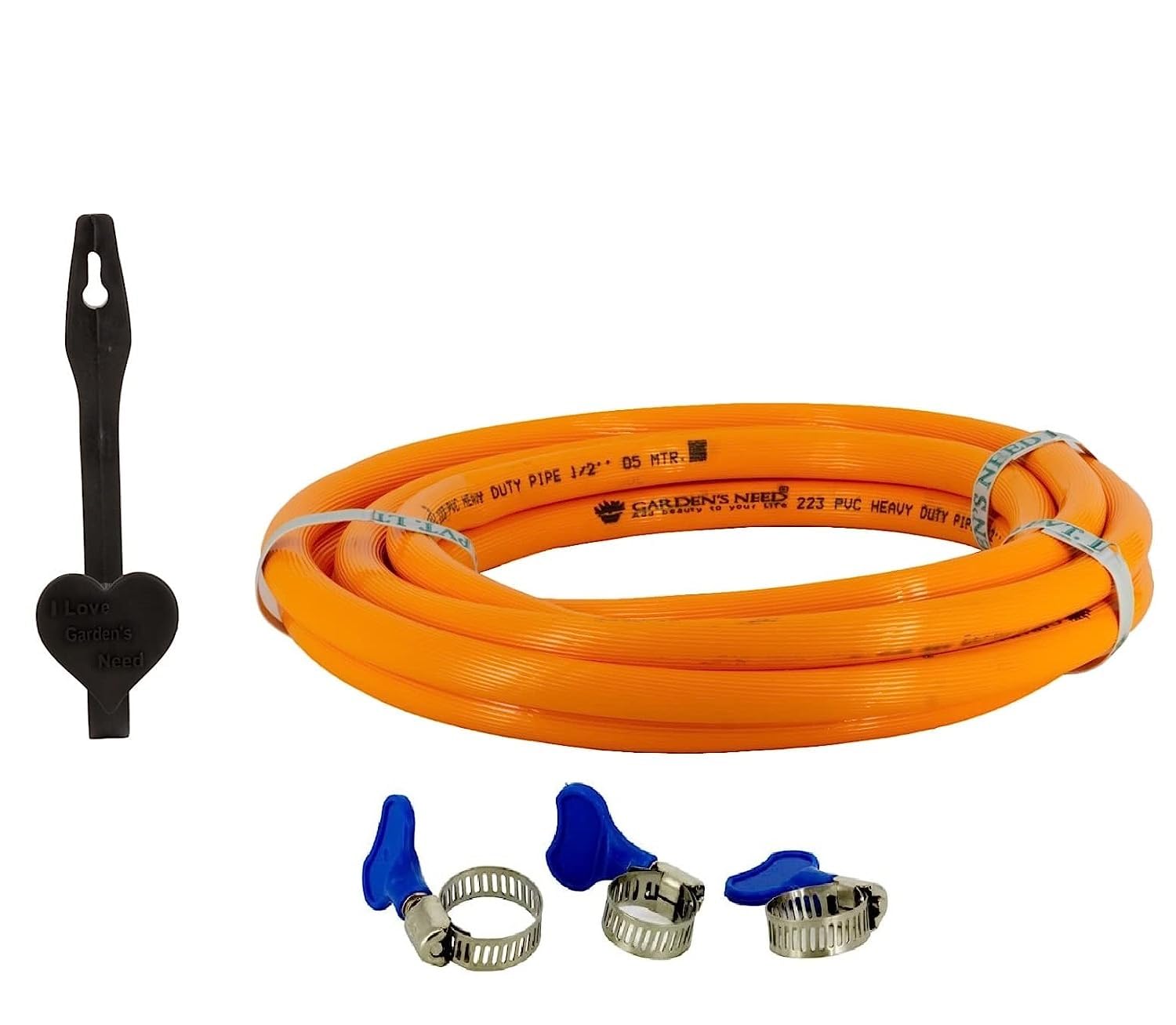 Amazon Brand - Umi Heavy Duty 3/4 Inch Highly Durable PVC Orange Ribbed Hose Pipe Easy to Connect for Home Gardening/Watering/Garden Usage/Car Wash/Floor Cleaning (5 Meter Hose Pipe - 3/4 Inch) (B0CB4HKHPM) Amazon Price History, Amazon Price Tracker
