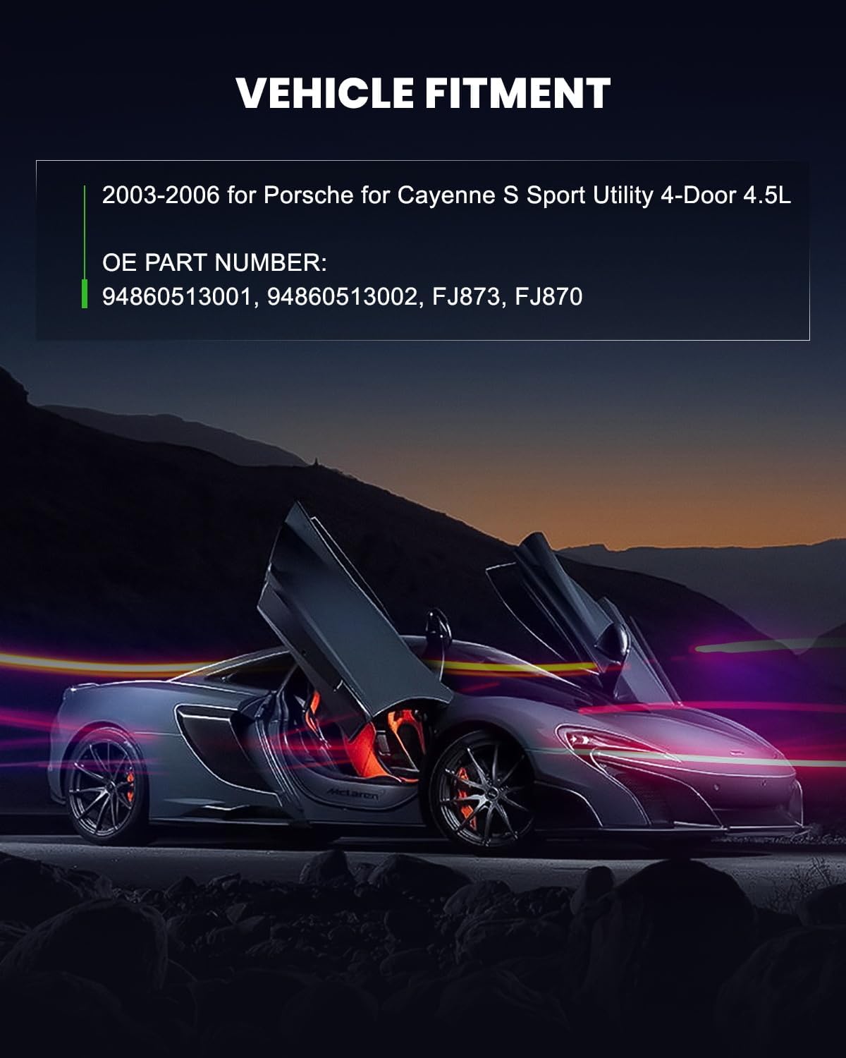 6ps SCITOO Fuel Injector Automotive Engein 94860513001, 94860513002, FJ873, FJ870 Replacement Kits fit for 2003-2006 for Porsche for Cayenne