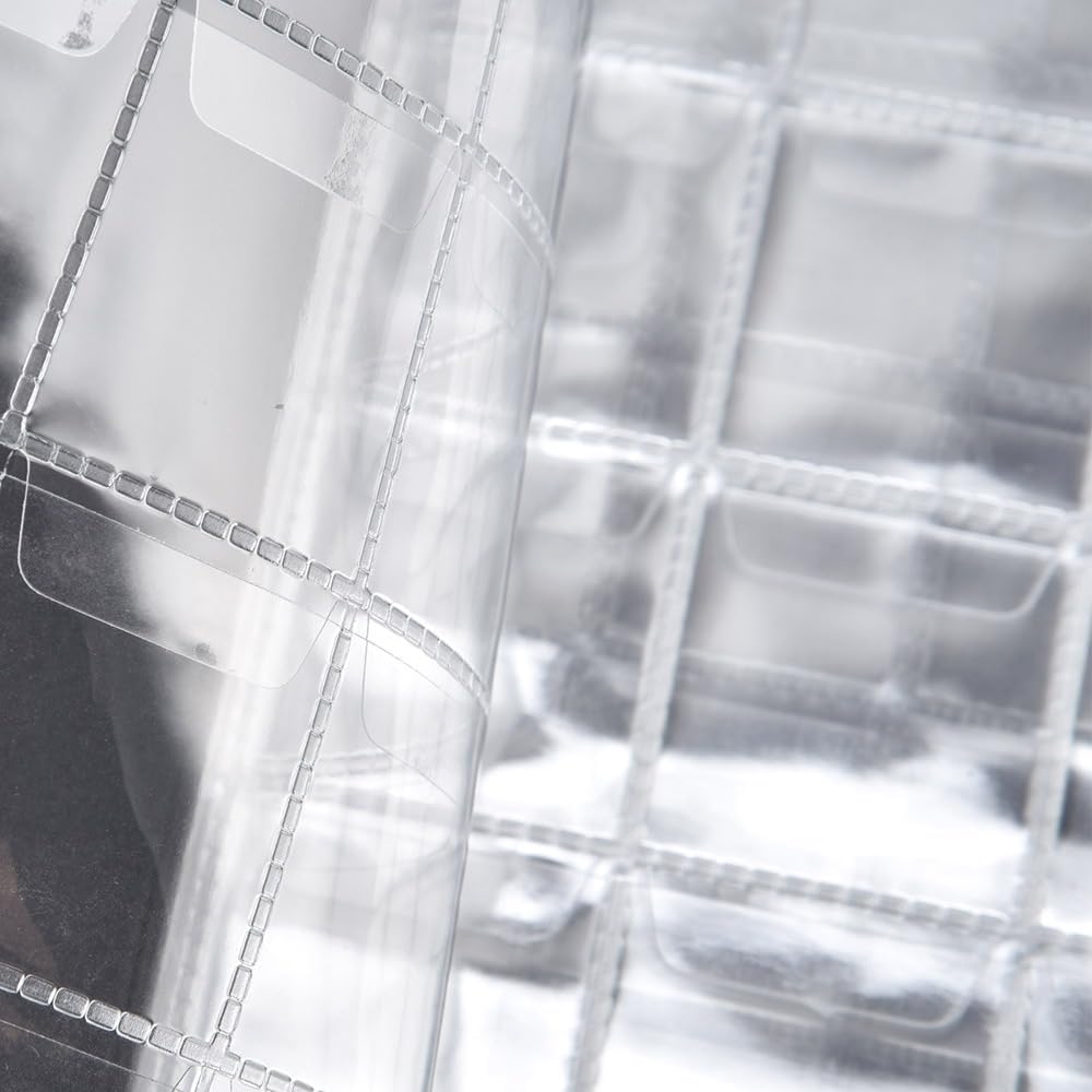 Specie Collection Book – Commemorative Specie Holder Album with PU Leather Cover, Transparent PVC Pockets for Secure Storage and Display(Black)