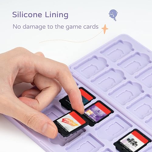 Miniatura 4 de GeekShare Portable Switch Game Card Case-Switch Game Holder Case with 24 Game Card Slots-Game Card Carrying Storage Box Compatible with Nintendo